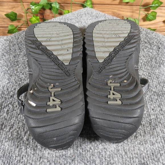 J-41 Women Size 9.5 Black Synthetic Closed Toe Sport Sandal Casual Comfort - Picture 5 of 6